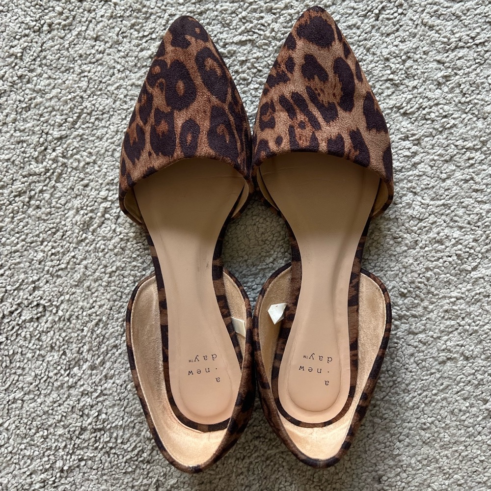 Cheetah print flats